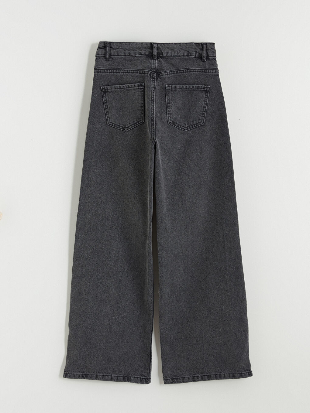 Siyah Wideleg Kız Çocuk Jean Pantolon-2