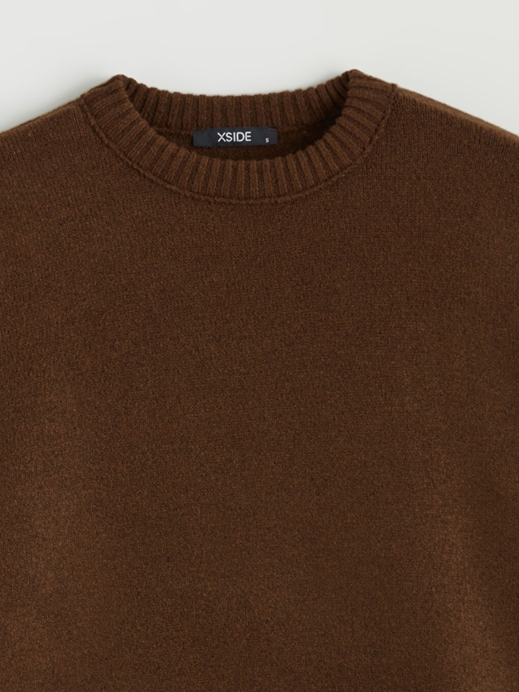 Kahverengi Bisiklet Yaka Kadın Triko Kazak-5