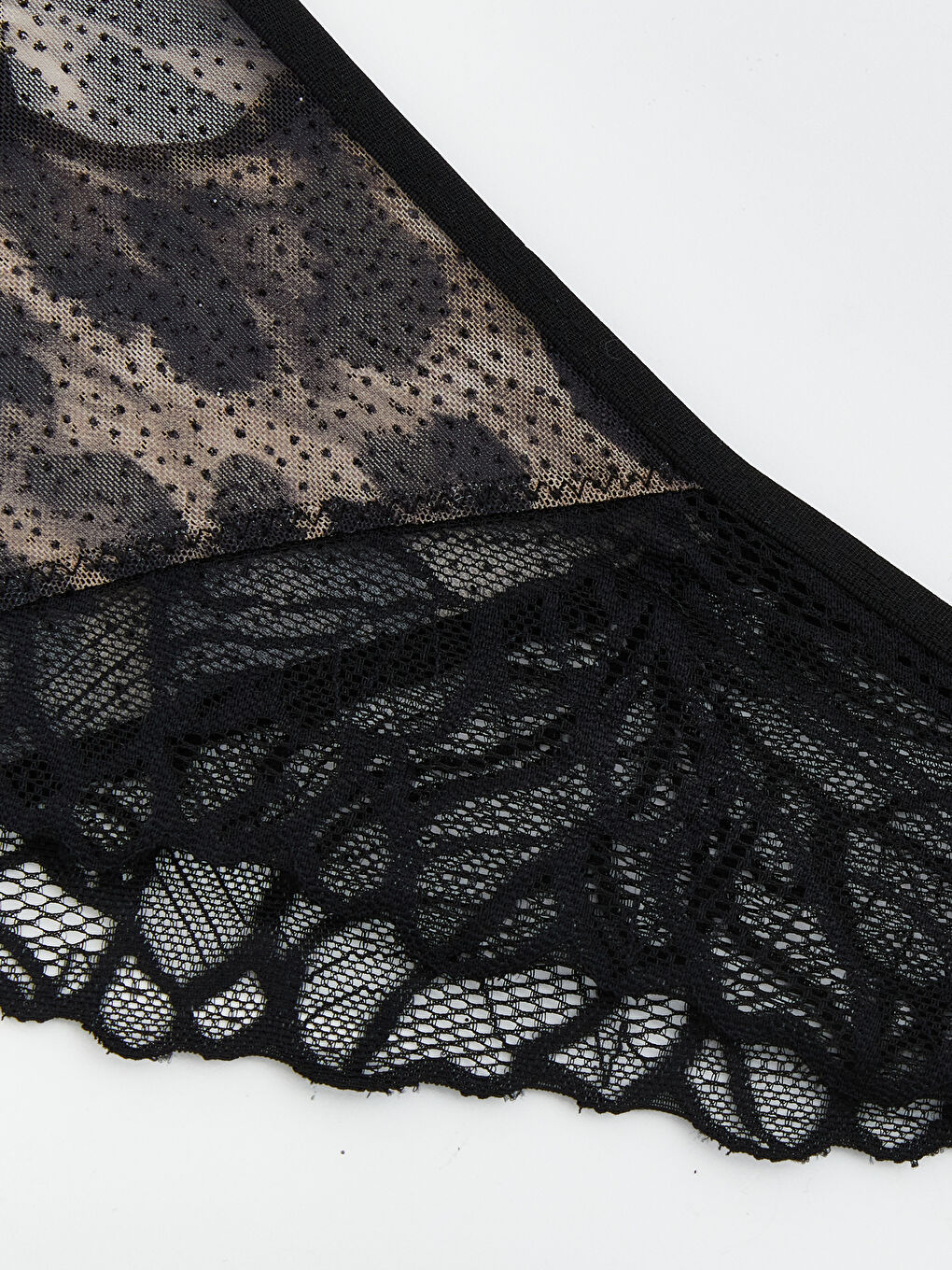 Kahverengi Dantel Detaylı Fantezi Brazilian Külot-2