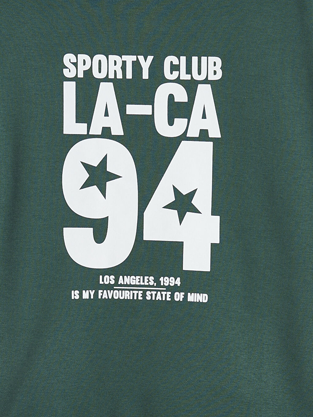 Petrol Los Angeles Baskılı Kız Çocuk Kalın Sweatshirt-4