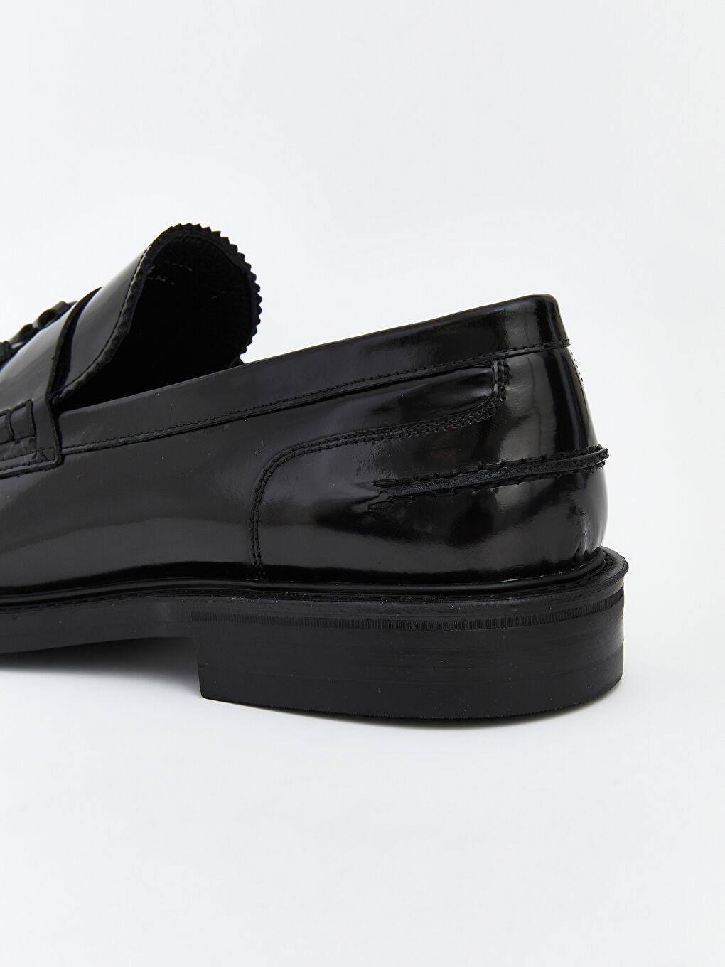 Siyah Hakiki Deri Erkek Klasik Ayakkabı-4