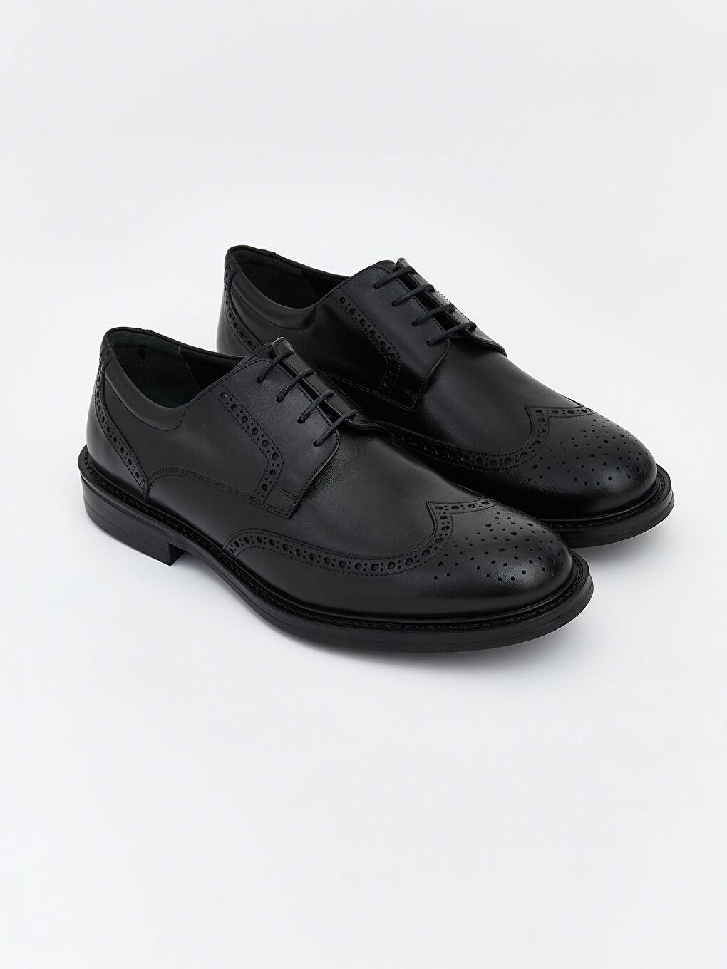 Laced Genuine Leather Men's Classic Shoes