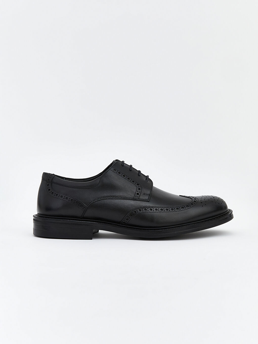 Laced Genuine Leather Men's Classic Shoes-1