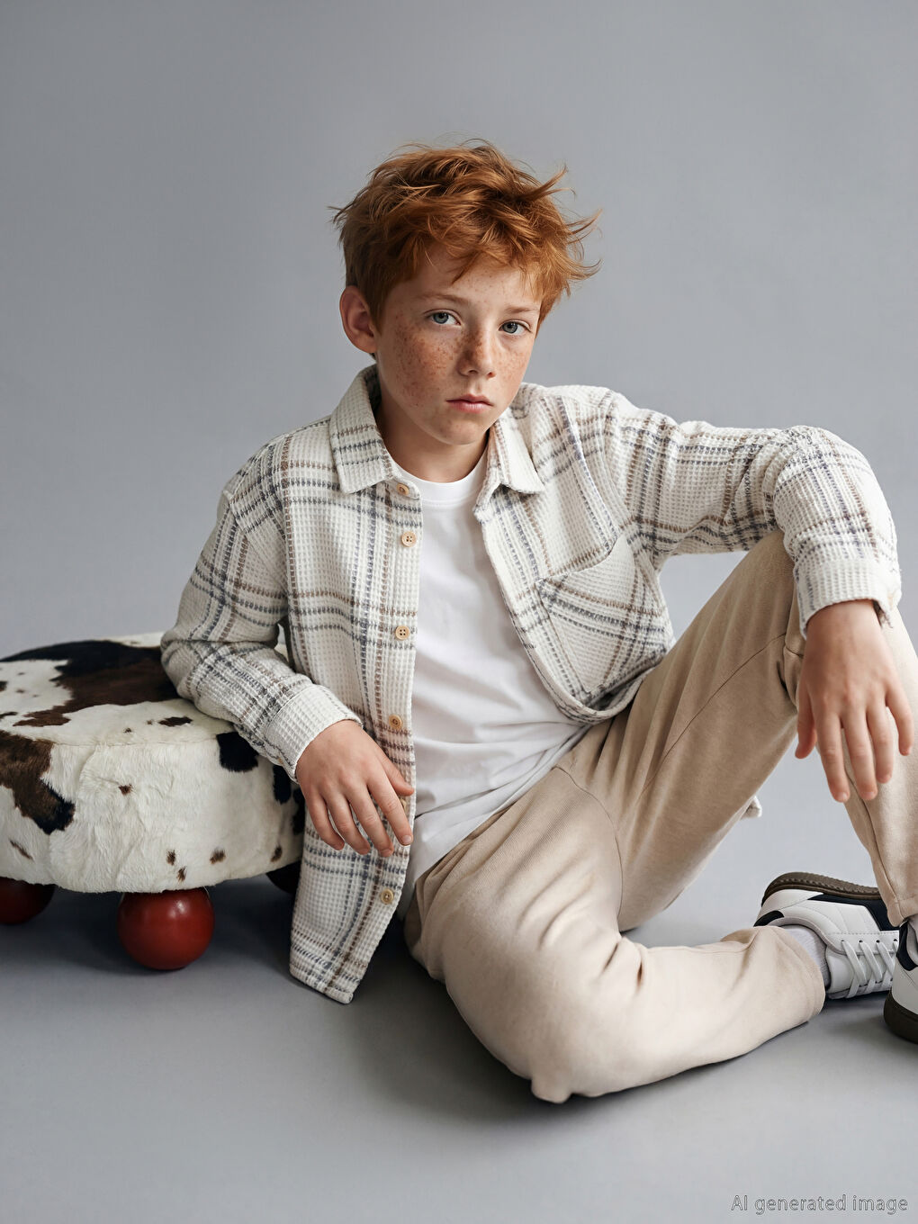 Long Sleeve Plaid Boys' Shirt