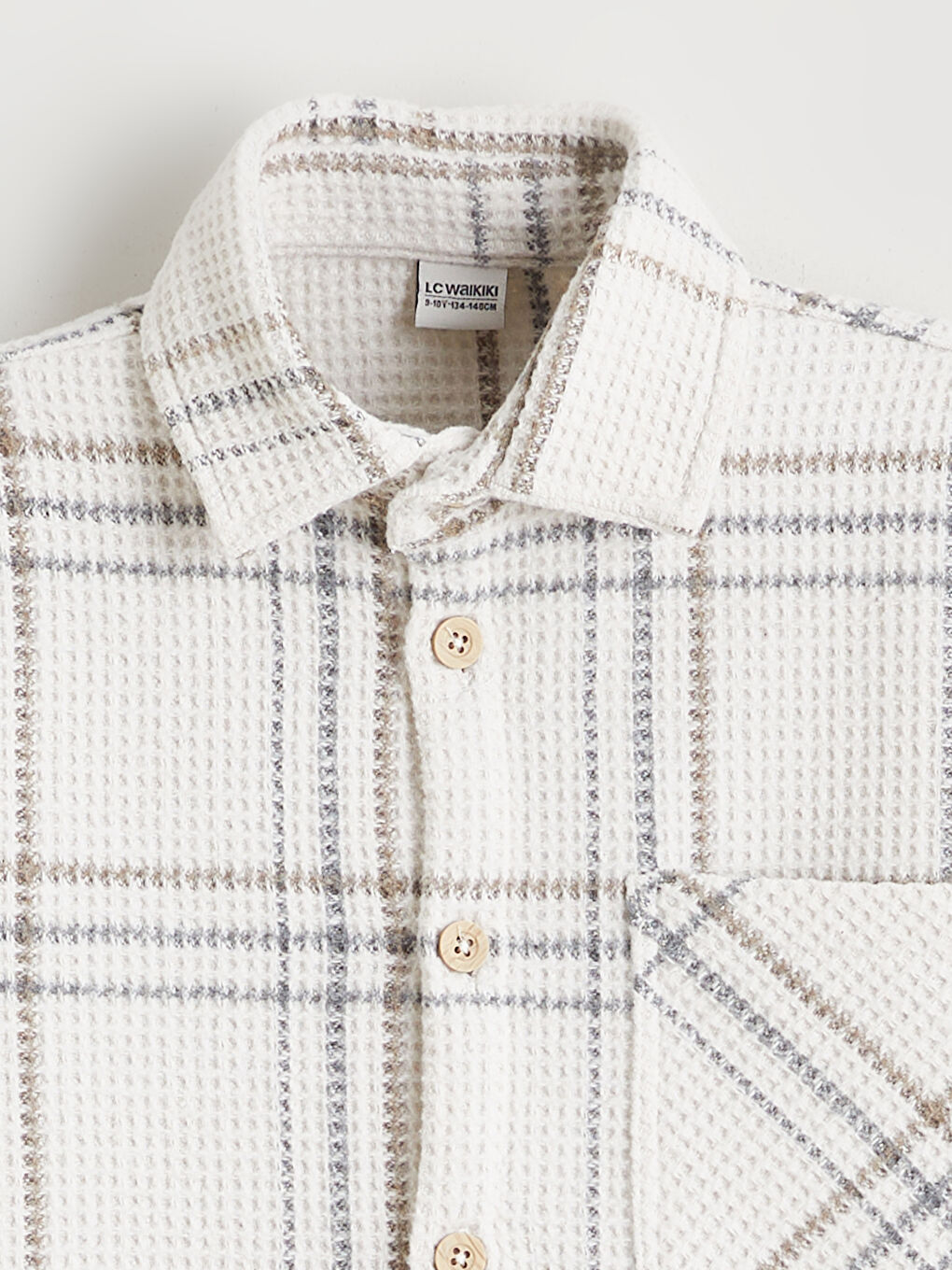 Long Sleeve Plaid Boys' Shirt-2