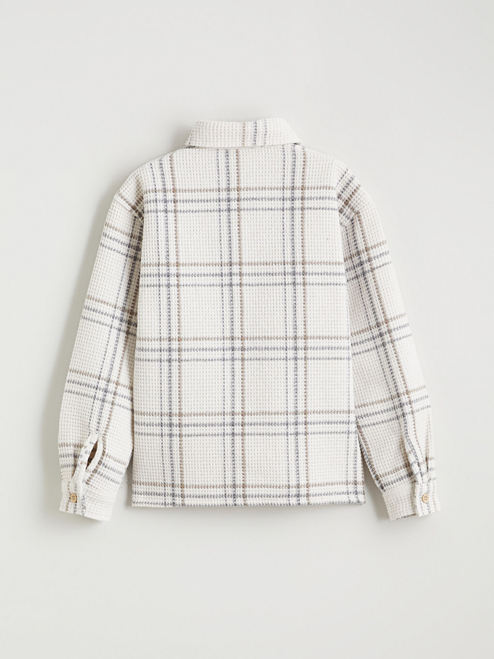 Long Sleeve Plaid Boys' Shirt-3