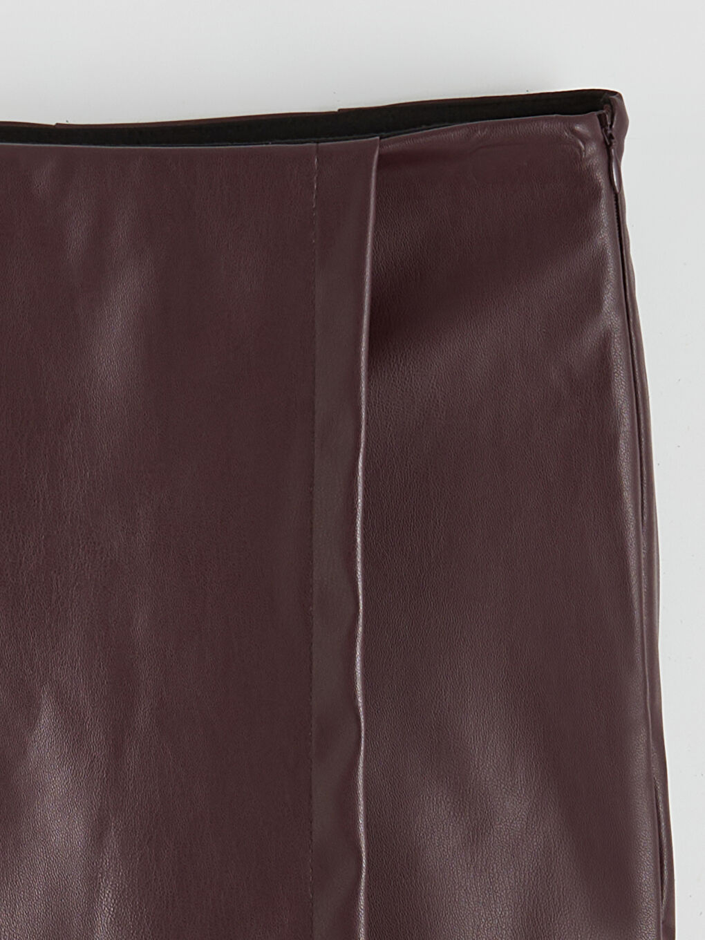 Slim Fit Women's Faux Leather Skort-9