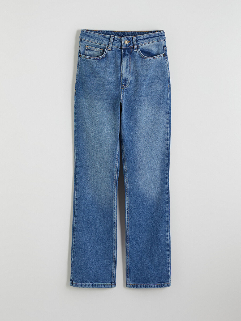 İndigo Straight Fit Kadın Jean Pantolon-4