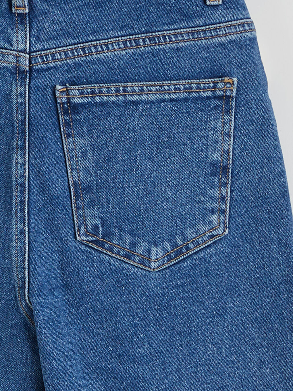 İndigo Straight Fit Kadın Jean Pantolon-6