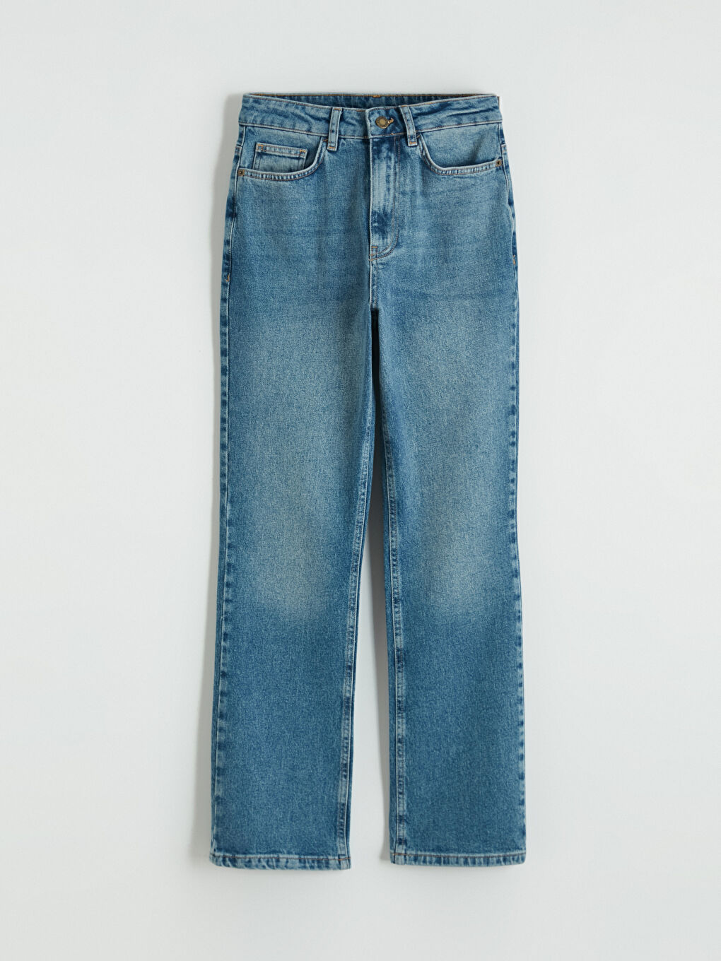 İndigo Straight Fit Kadın Jean Pantolon-5