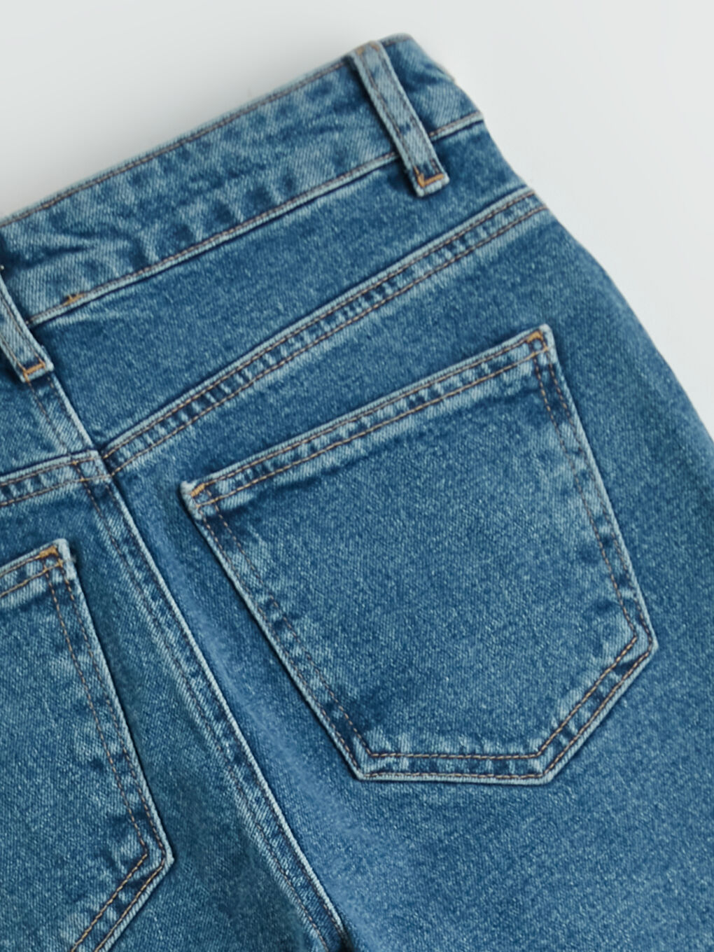 İndigo Straight Fit Kadın Jean Pantolon-7