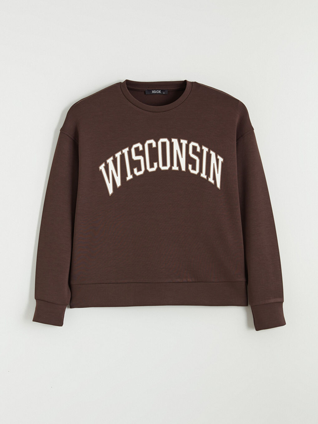 Crew Neck Printed Oversize Women's Sweatshirt-4