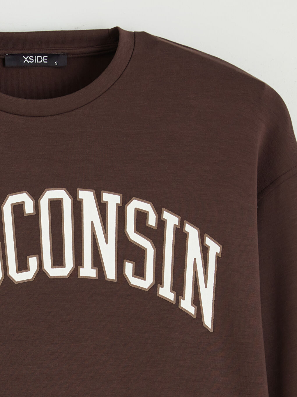 Crew Neck Printed Oversize Women's Sweatshirt-5