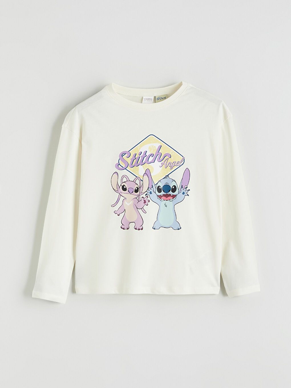 Pidžama komplet sa okruglim izrezom, štepom i štampom anđela za dečji-1