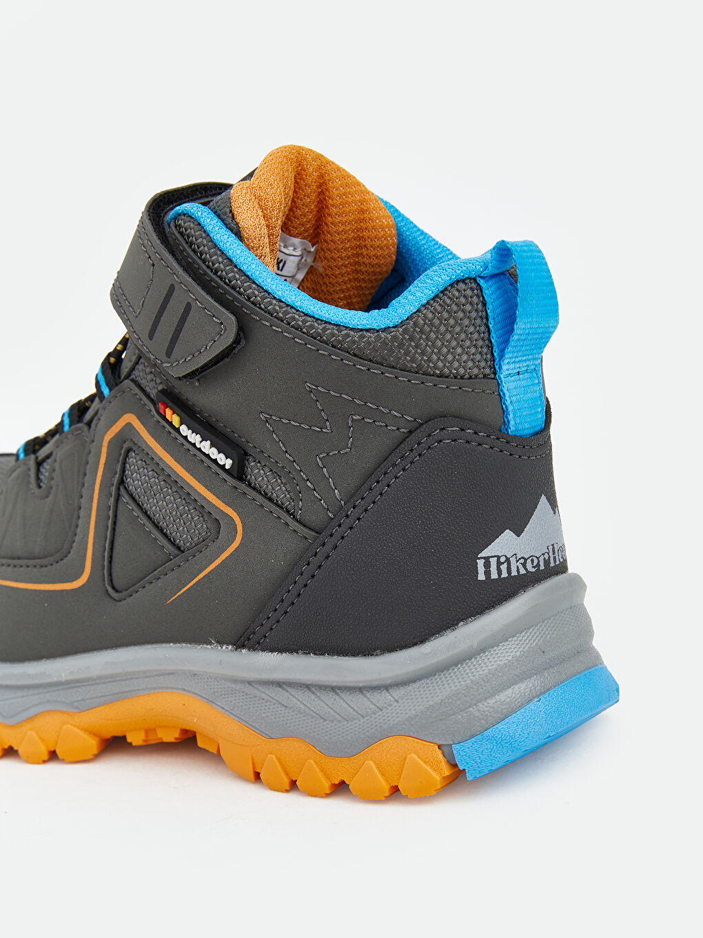 Antrasit Bağcık ve Cırt Cırtlı Erkek Çocuk Trekking Bot-4