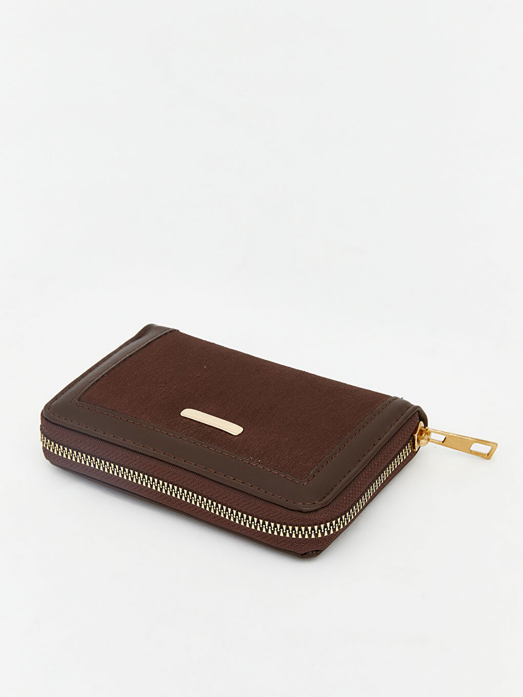 Kahverengi Süet Kadın Cüzdan-1