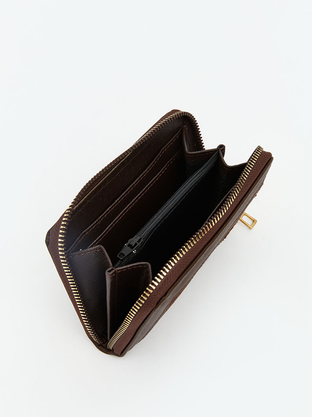 Kahverengi Süet Kadın Cüzdan-2