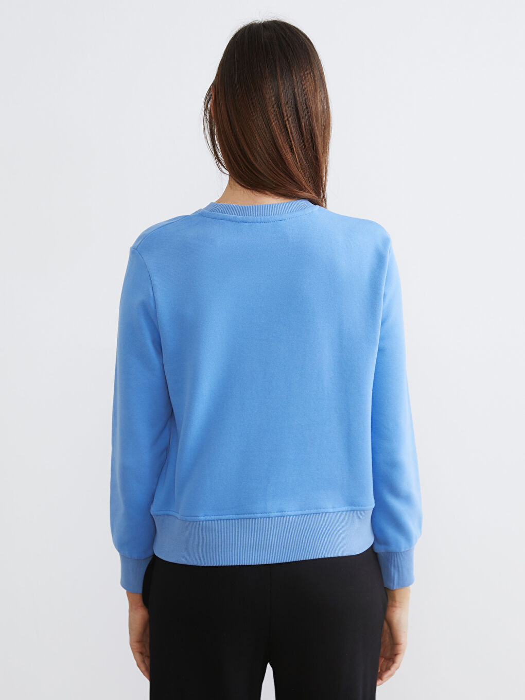 Mavi Bisiklet Yaka Kadın Sweatshirt-3