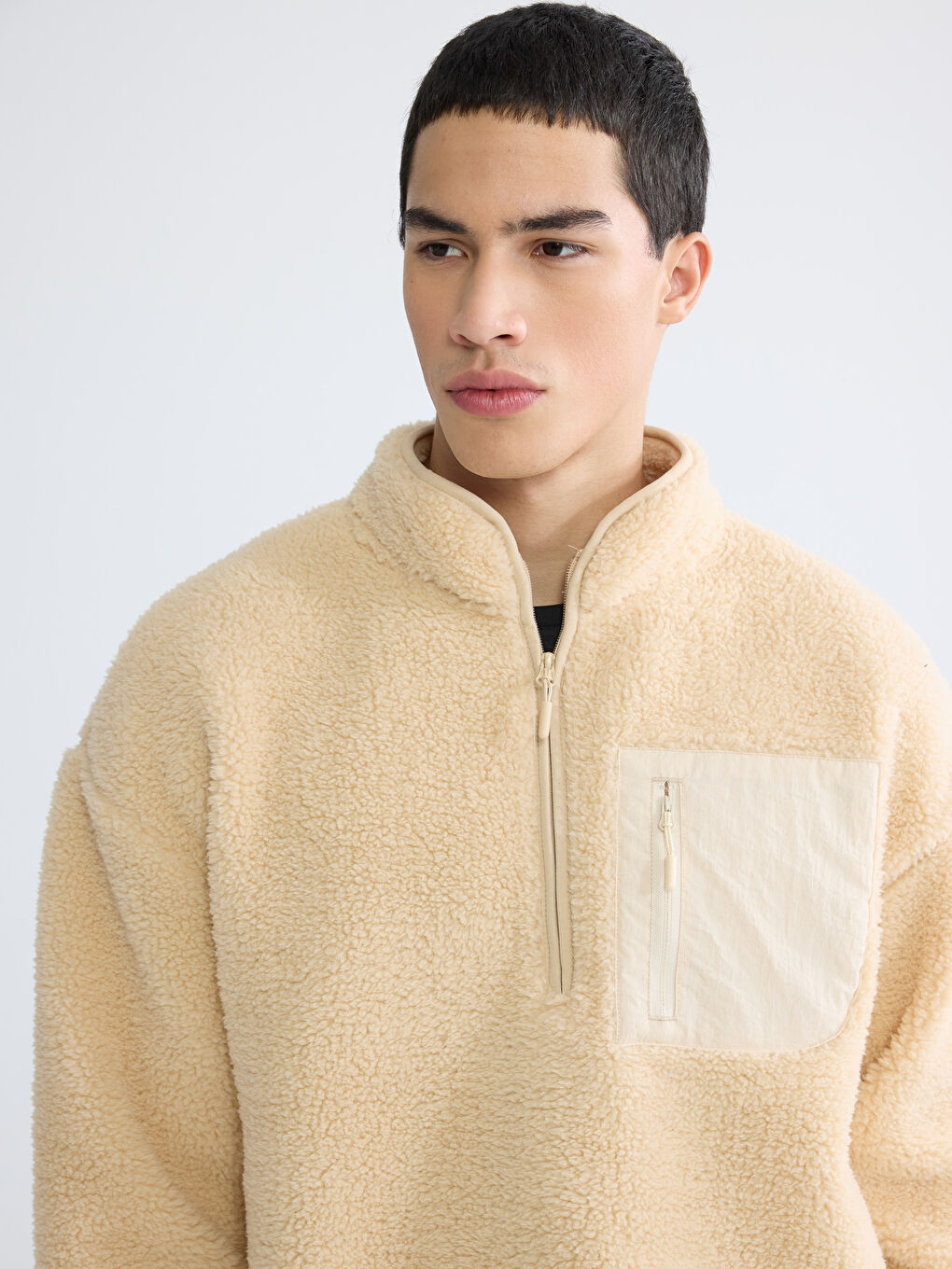 Man BEIGE Sweatshirt