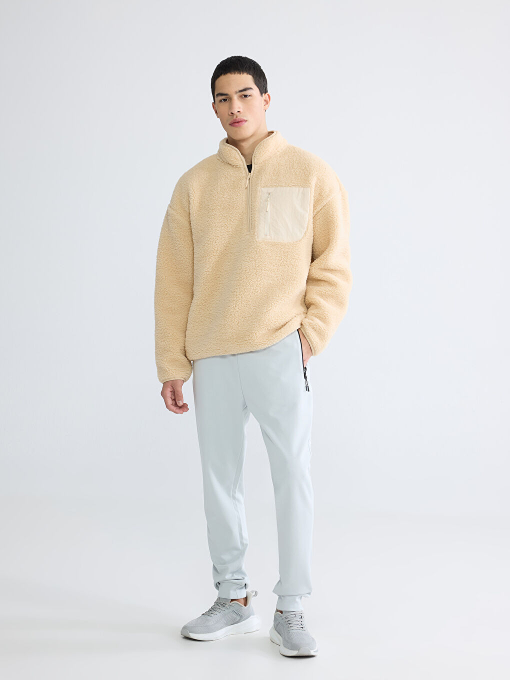 Man BEIGE Sweatshirt-1