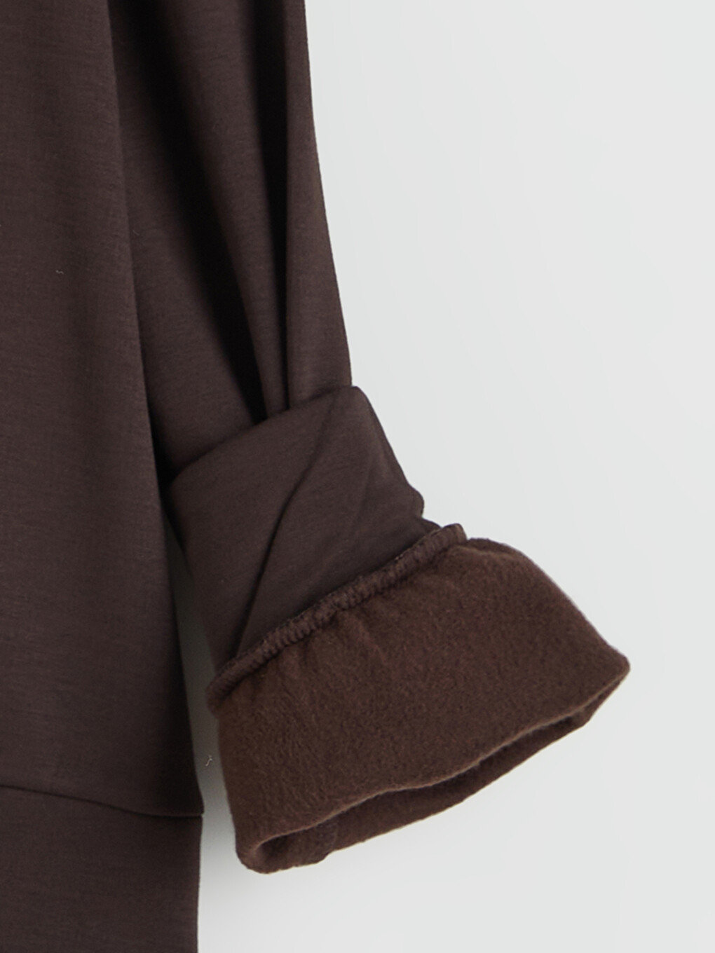 Kahverengi New York Baskılı Kız Çocuk Soft Touch Sweatshirt-3