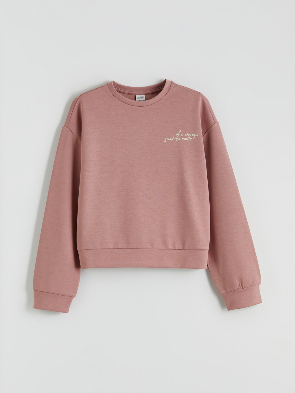Pembe Kız Çocuk Soft Touch Sweatshirt