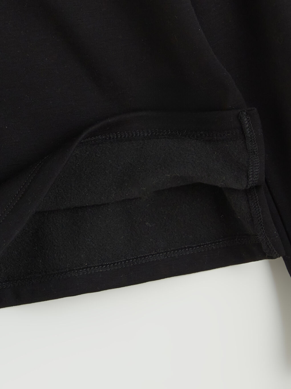 Siyah Polo Yaka Kız Çocuk Sweatshirt ve Eşofman Alt-3