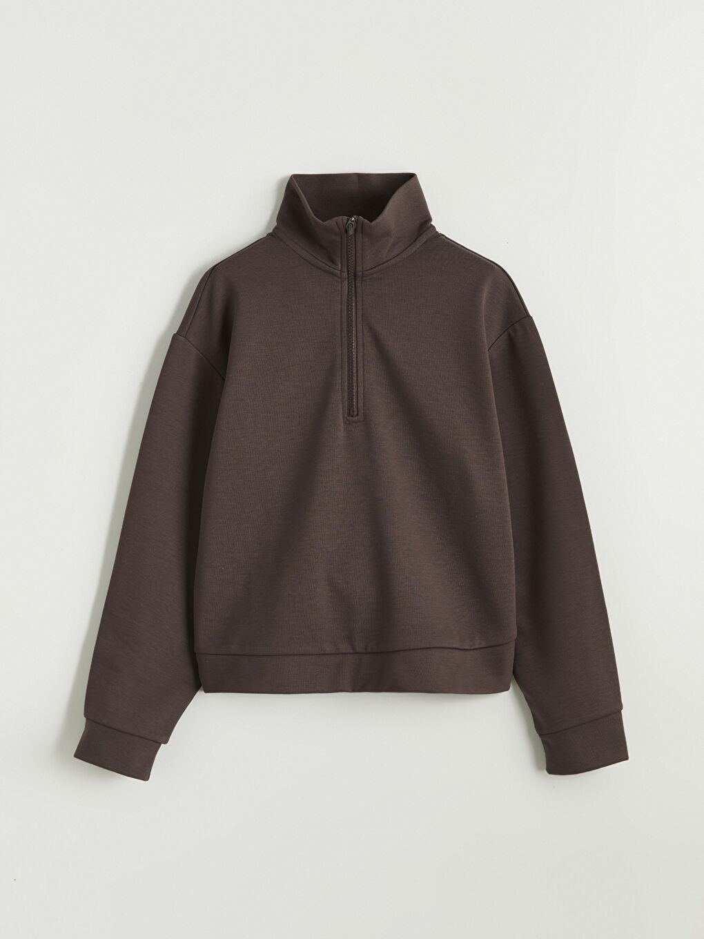 Kahverengi Dik Yaka Kız Çocuk Eşofman Takımı-1