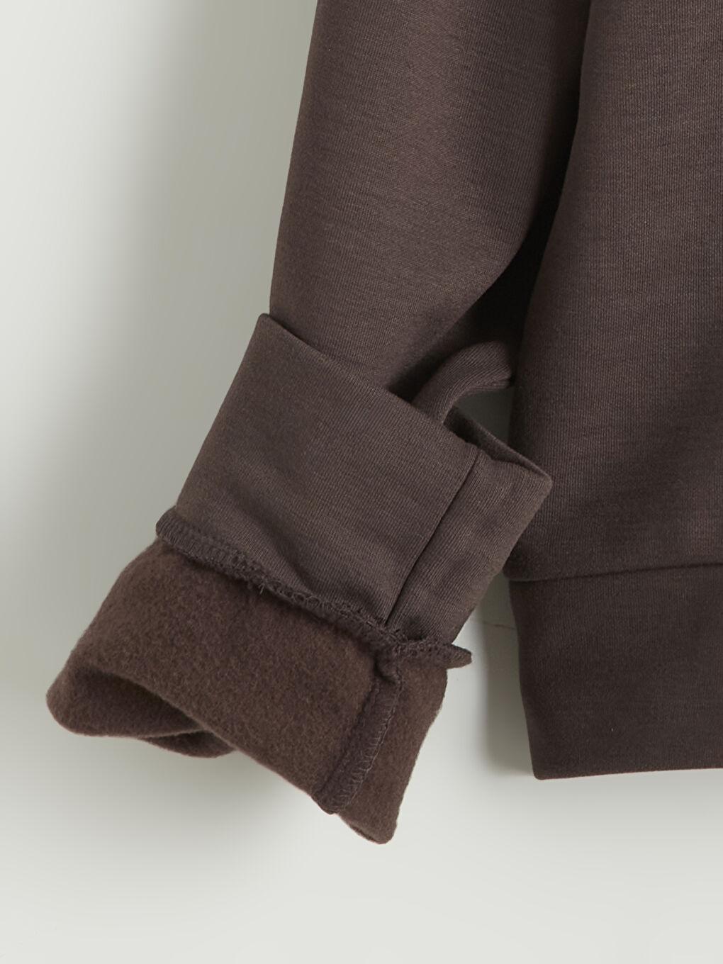 Kahverengi Dik Yaka Kız Çocuk Eşofman Takımı-2