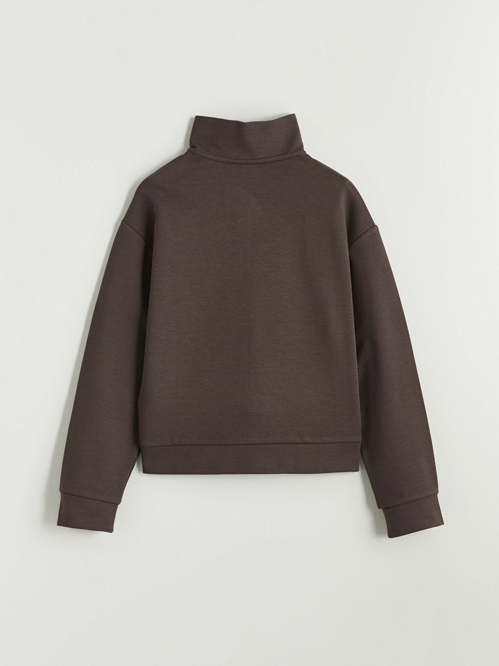 Kahverengi Dik Yaka Kız Çocuk Eşofman Takımı-3