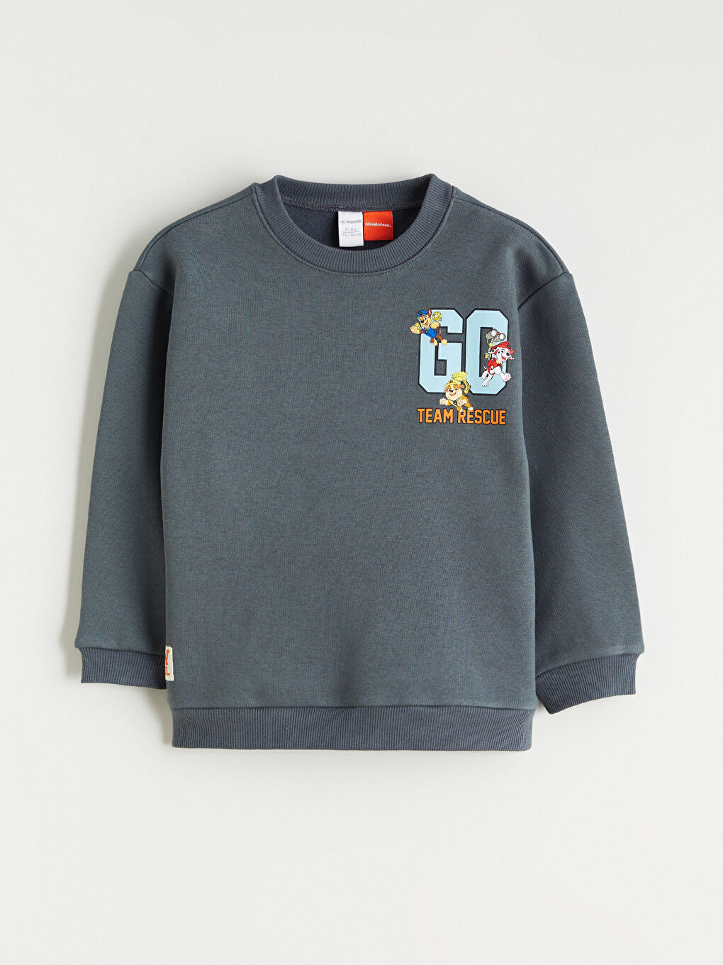 Gri Paw Patrol Baskılı Erkek Çocuk Kalın Sweatshirt