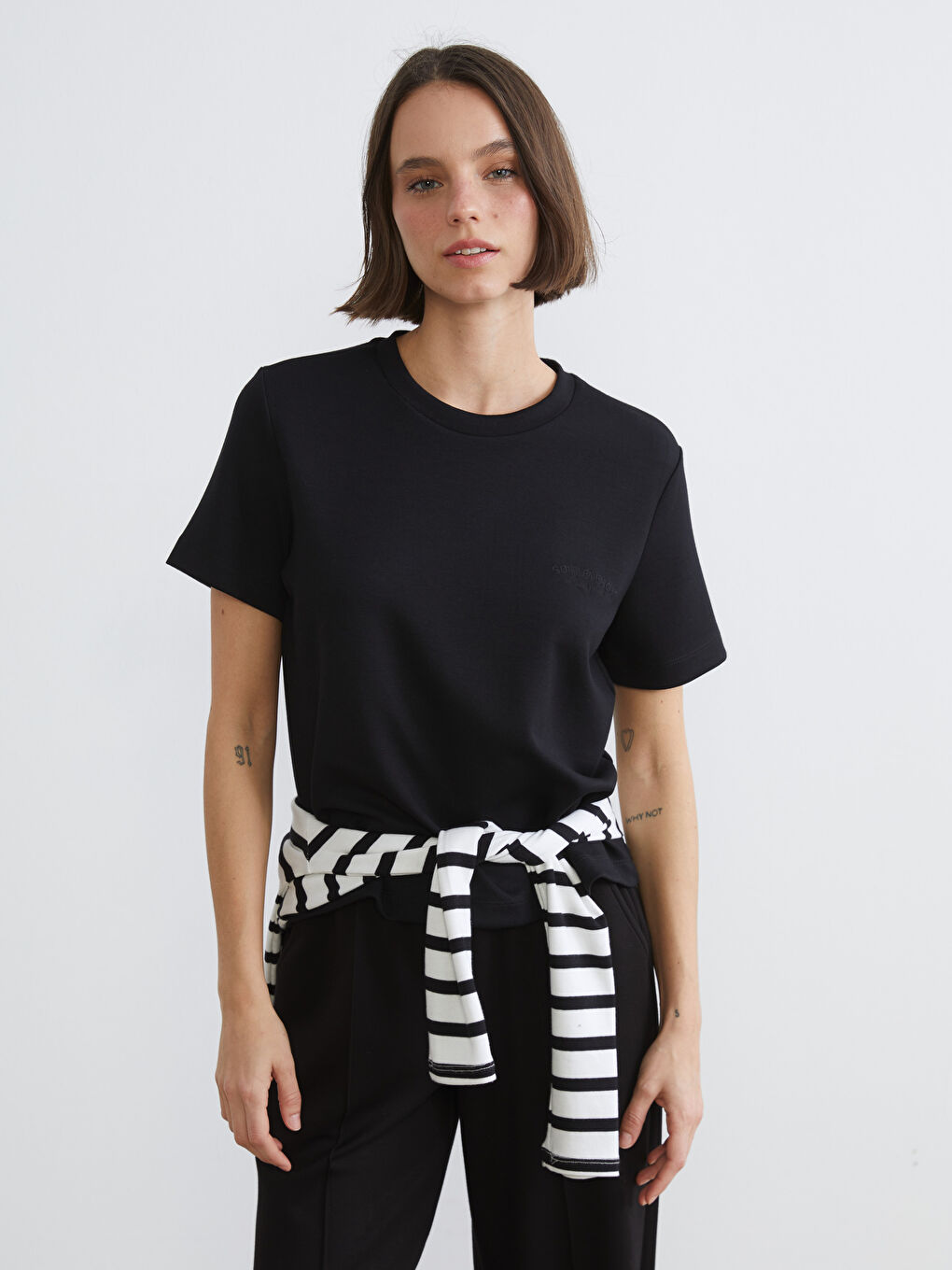 Embroidered Modal Blend Women's Sports T-Shirt