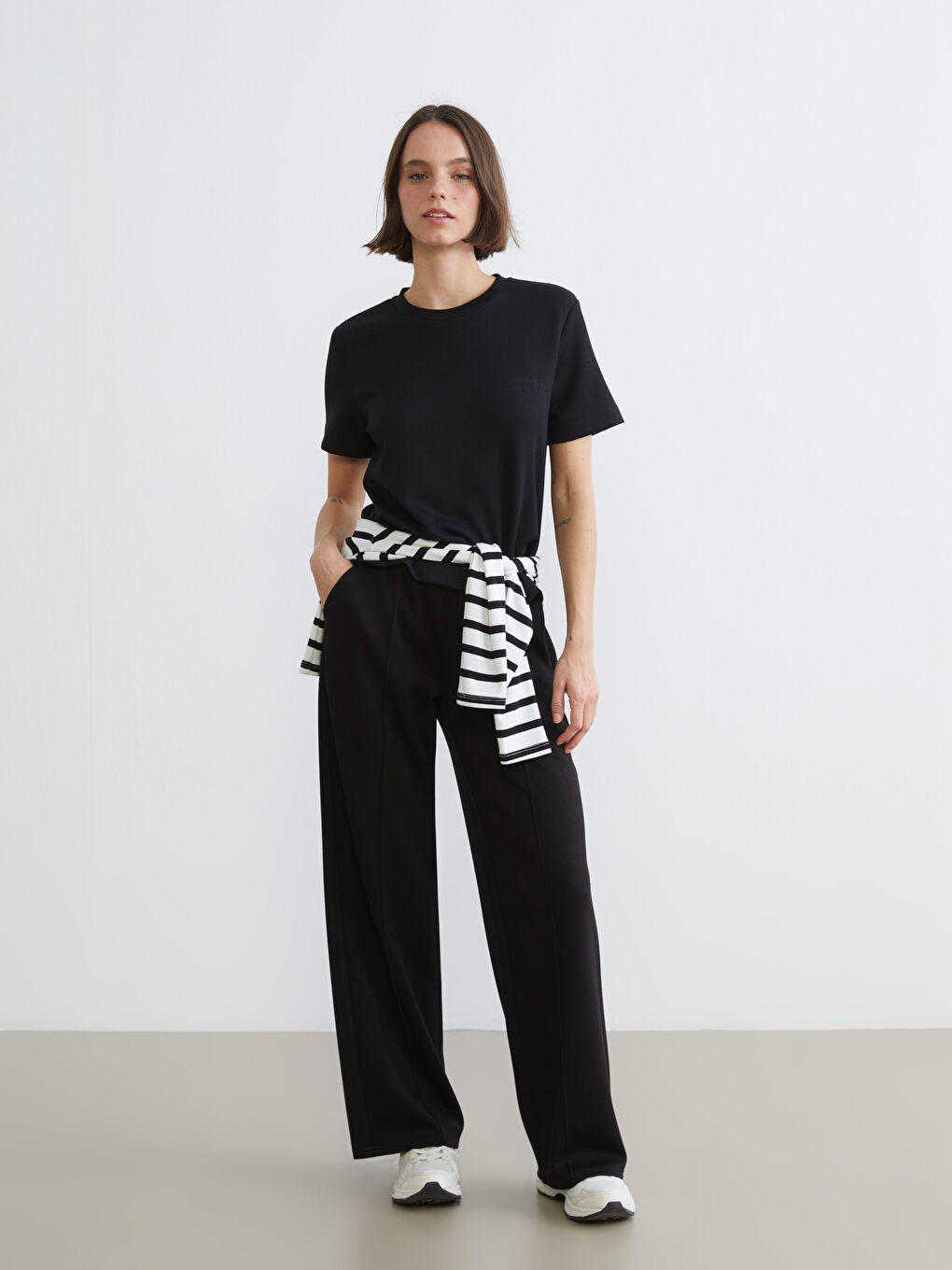 Embroidered Modal Blend Women's Sports T-Shirt-1