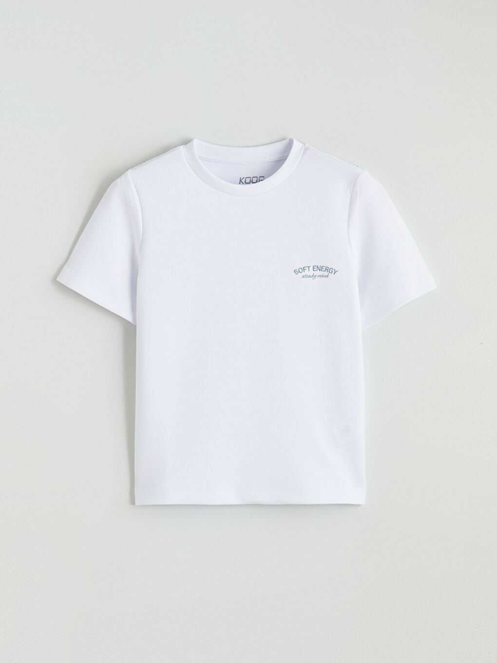 Beyaz Nakışlı Modal Karışımlı Kadın Spor Tişört-4