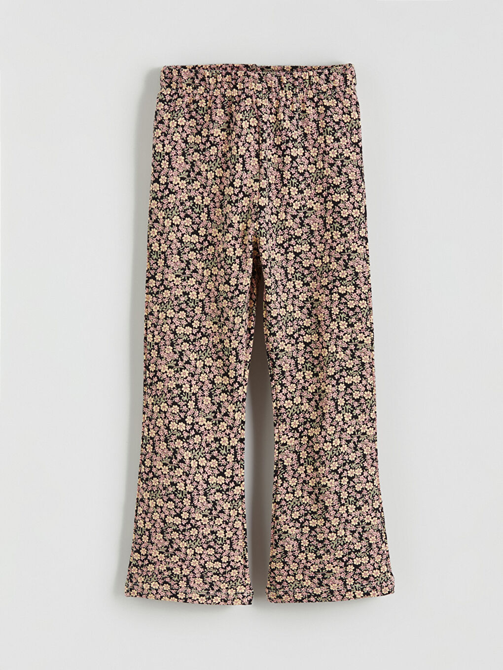 Helanke sa elastičnim strukom, cvetnim španskim nogavicama za devojčice