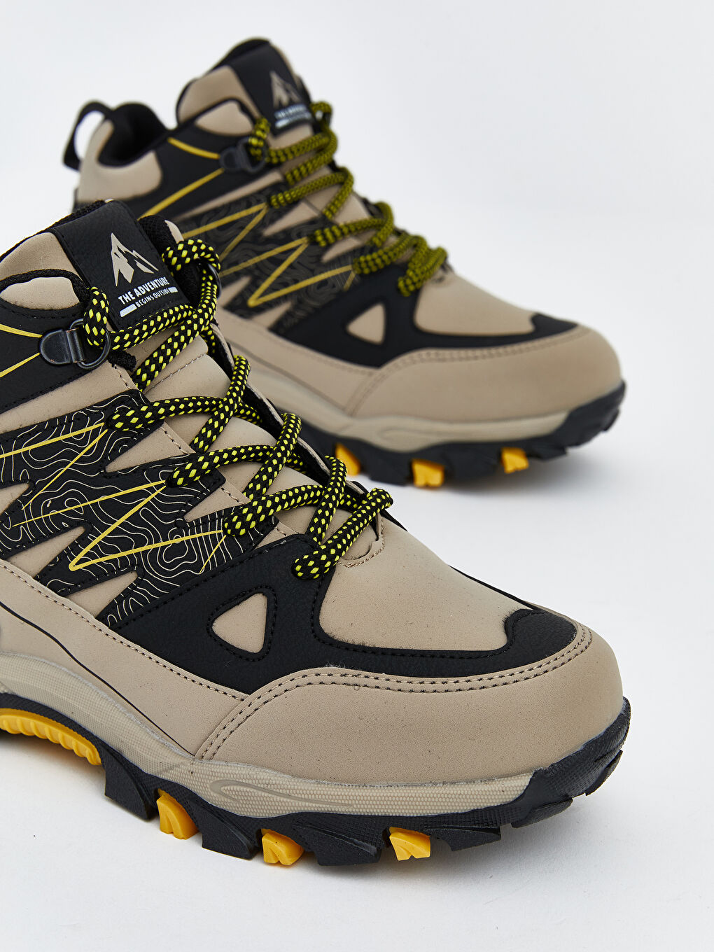 Bej Bağcıklı Erkek Çocuk Trekking Bot-2