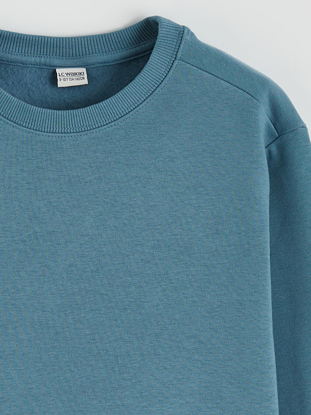 İndigo Bisiklet Yaka Erkek Çocuk Kalın Sweatshirt-2