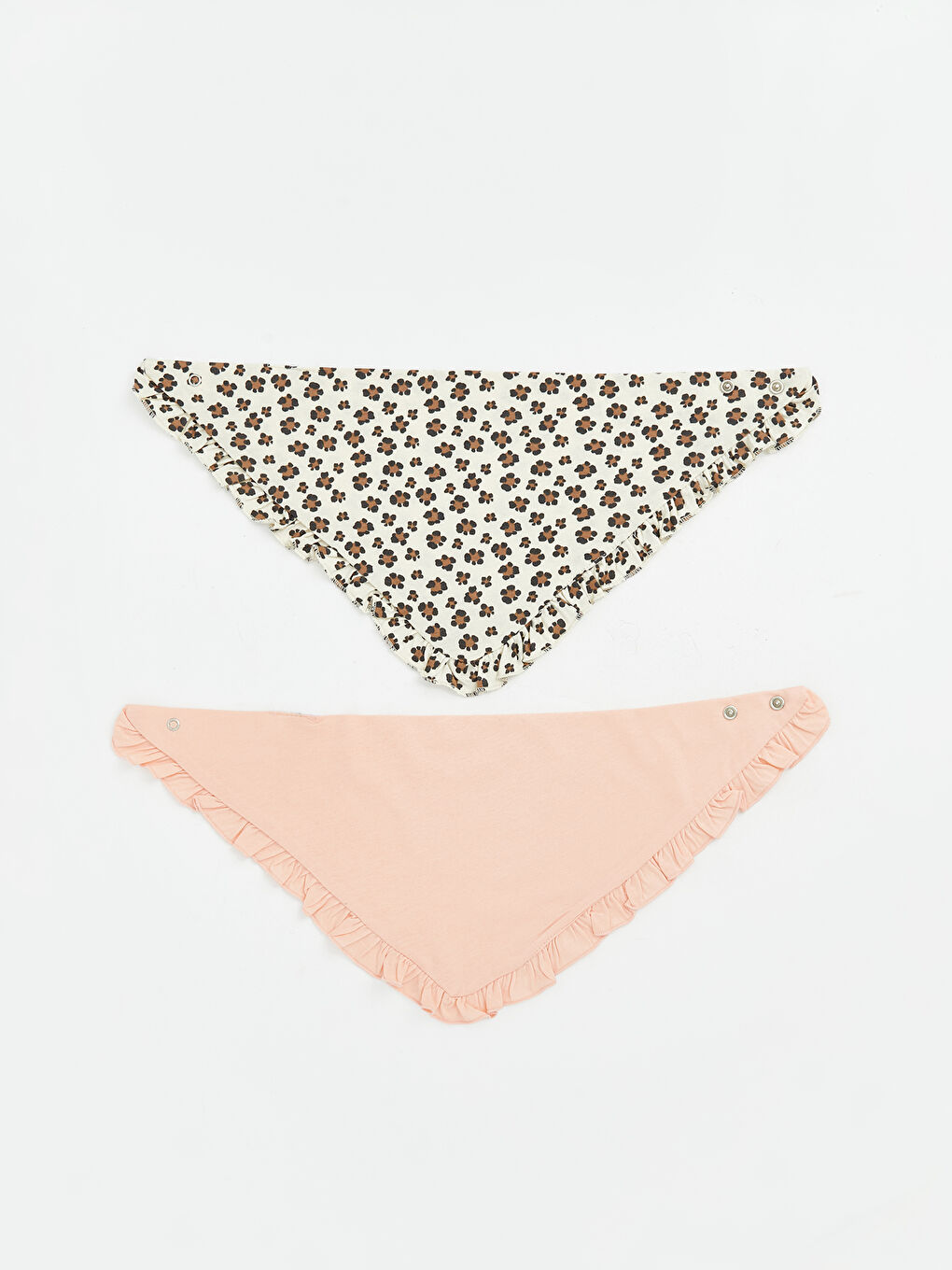 Bavoirs Imprimés Bébé Fille 2 Pièces.