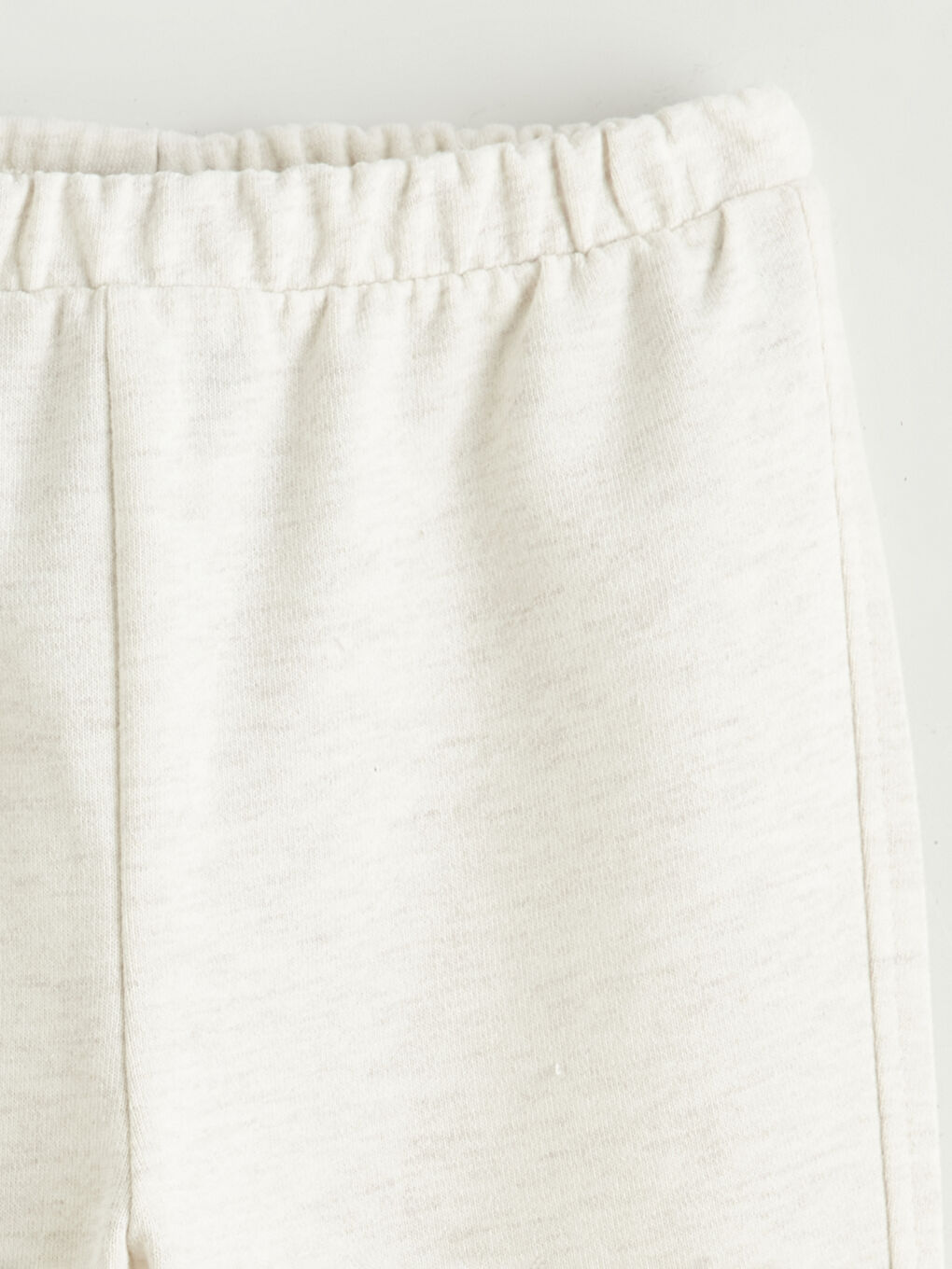 Bej Beli Lastik Basic Erkek Bebek Jogger Eşofman Alt-2