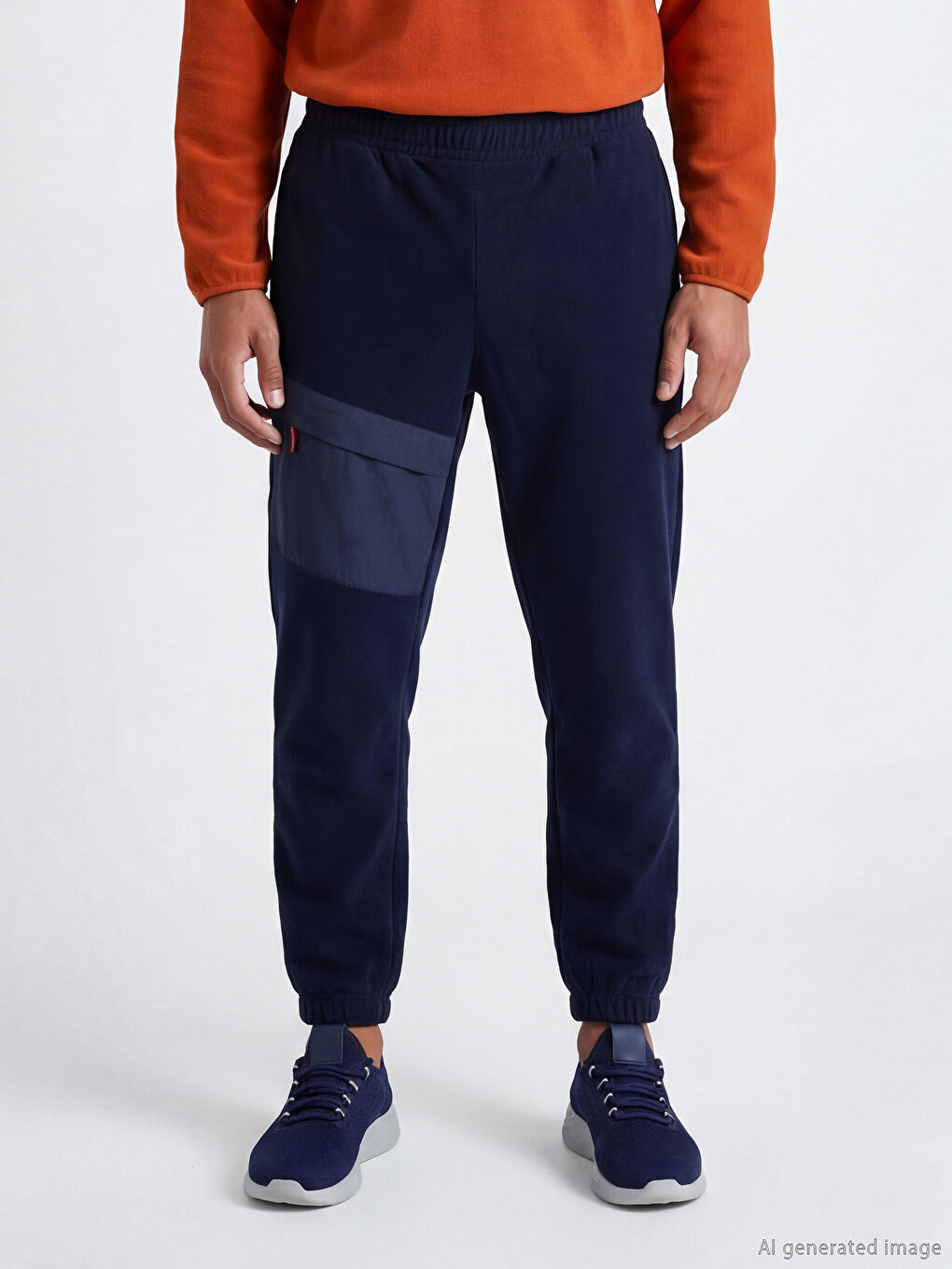 Lacivert Rahat Kalıp Erkek Jogger Eşofman Altı-1