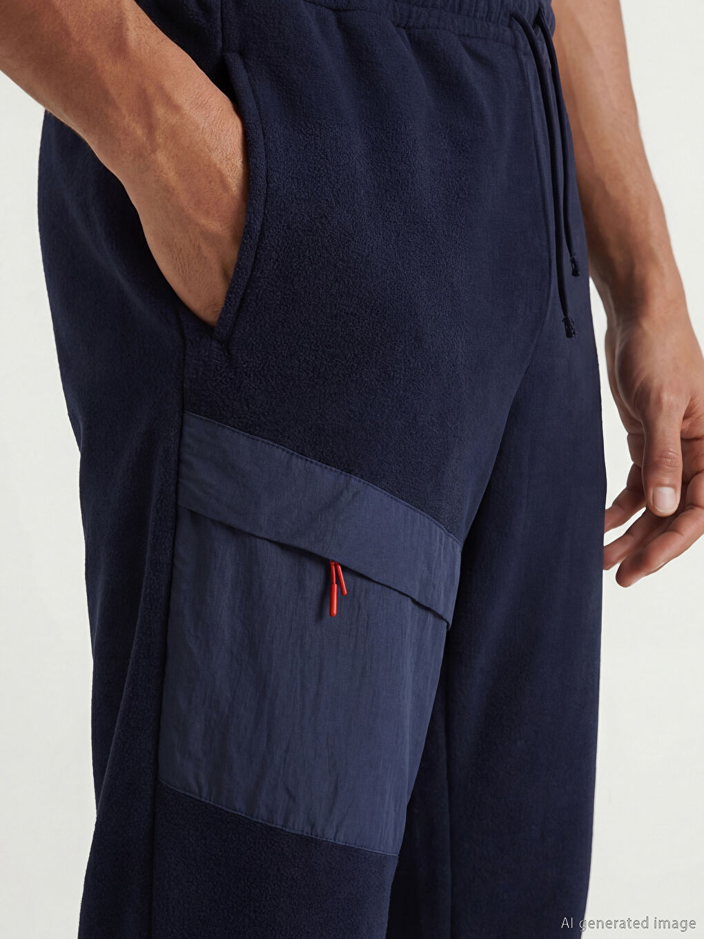 Lacivert Rahat Kalıp Erkek Jogger Eşofman Altı-2