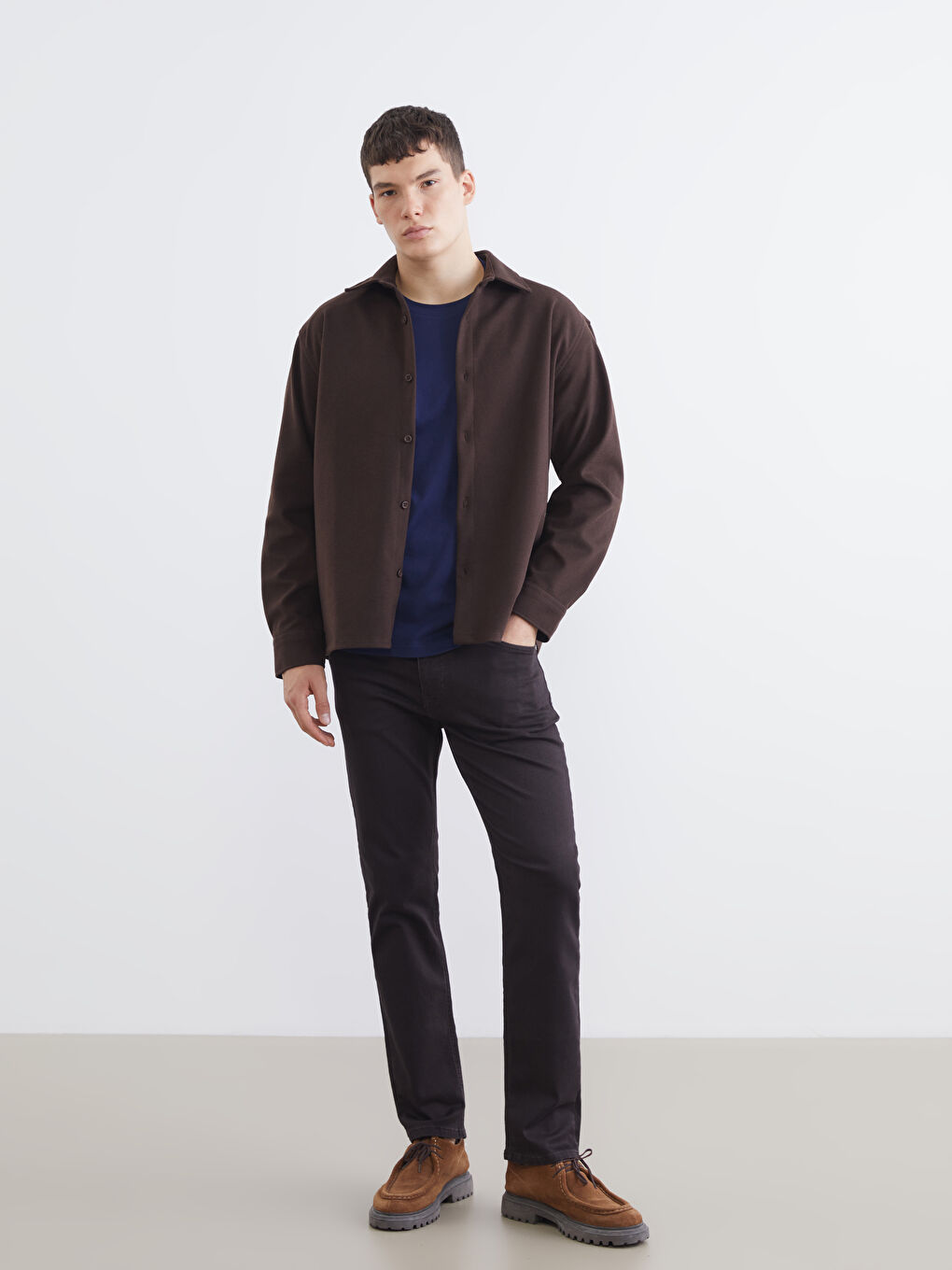 Kahverengi 779 Regular Fit Erkek Jean Pantolon