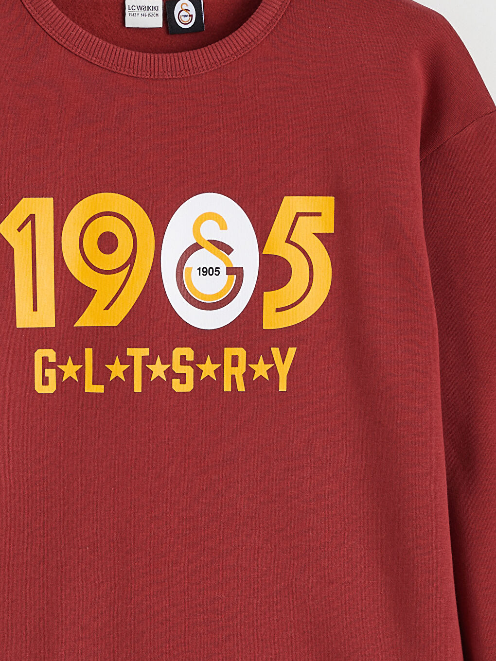 Kırmızı Galatasaray Baskılı Erkek Çocuk Kalın Sweatshirt-2