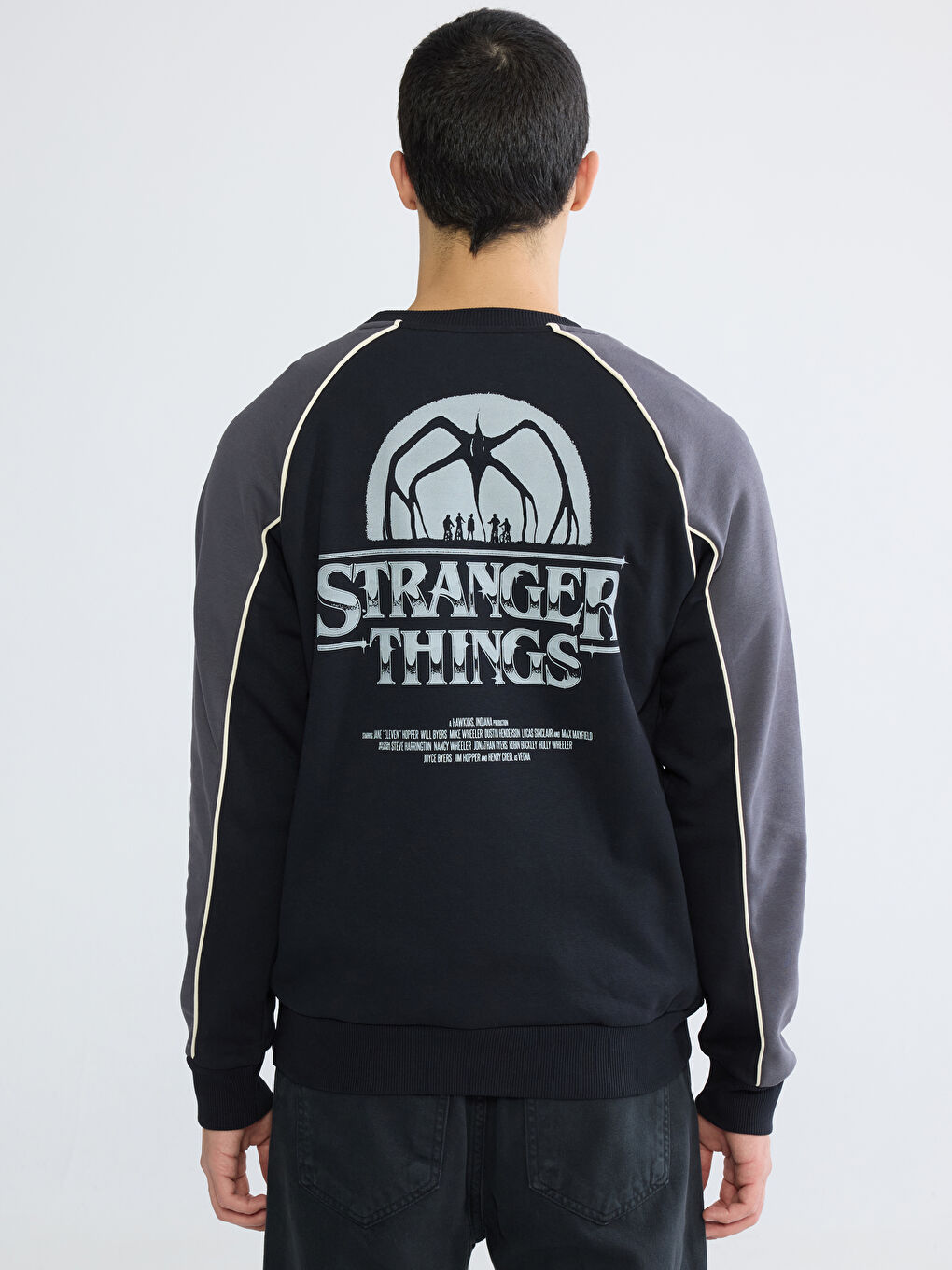 كنزة رياضية انثراسايت / رمادي داكن رجل-4