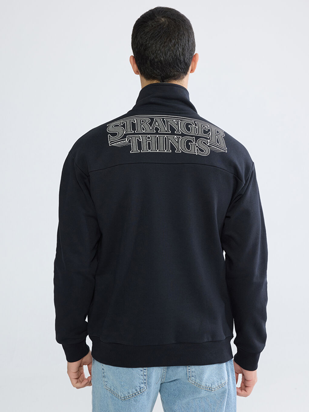 كنزة رياضية انثراسايت / رمادي داكن رجل-4