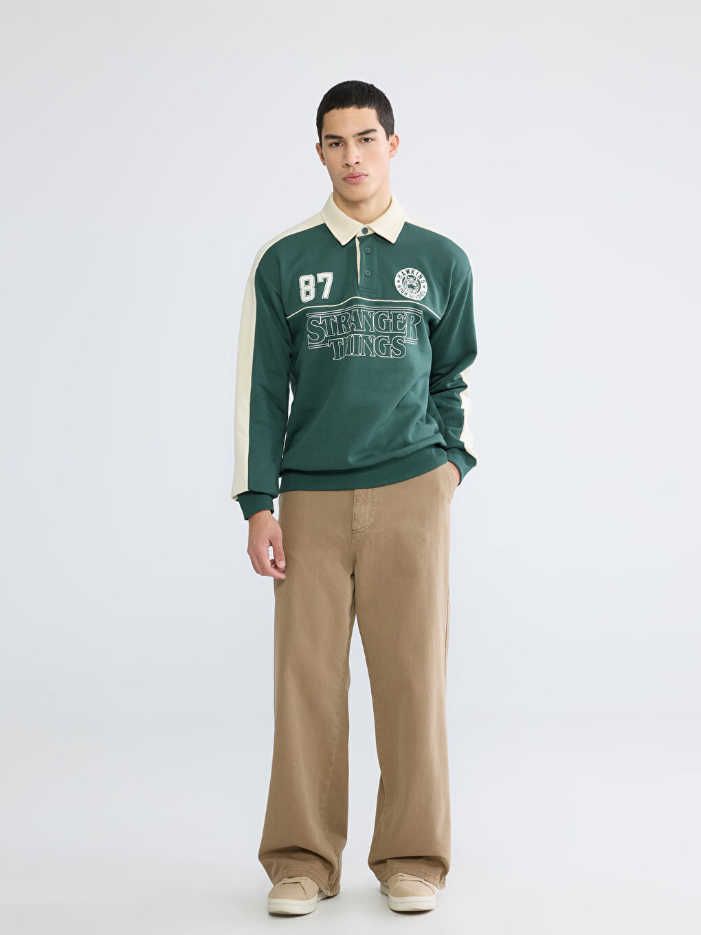 كنزة رياضية أخضر رجل-1