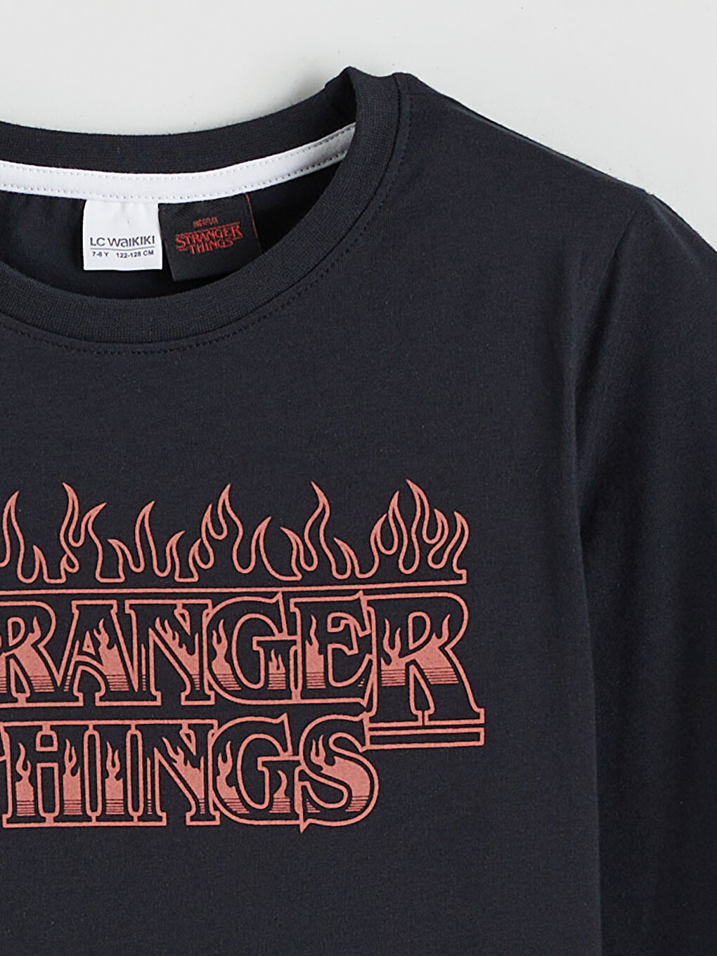 Antrasit Stranger Things Baskılı Erkek Çocuk Pijama Takımı-2