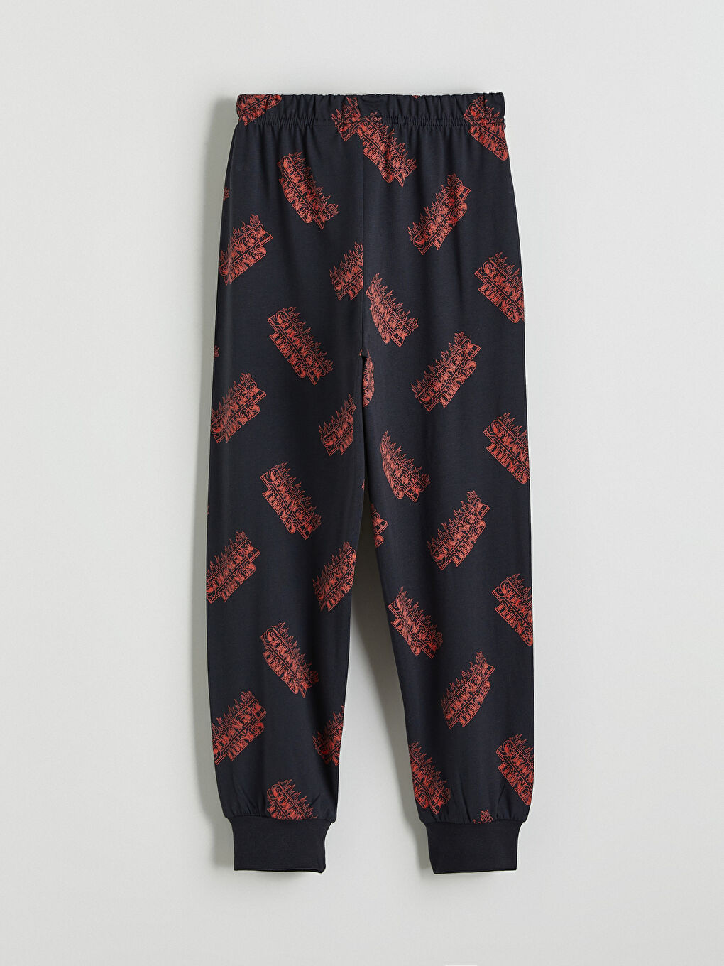 Antrasit Stranger Things Baskılı Erkek Çocuk Pijama Takımı-5