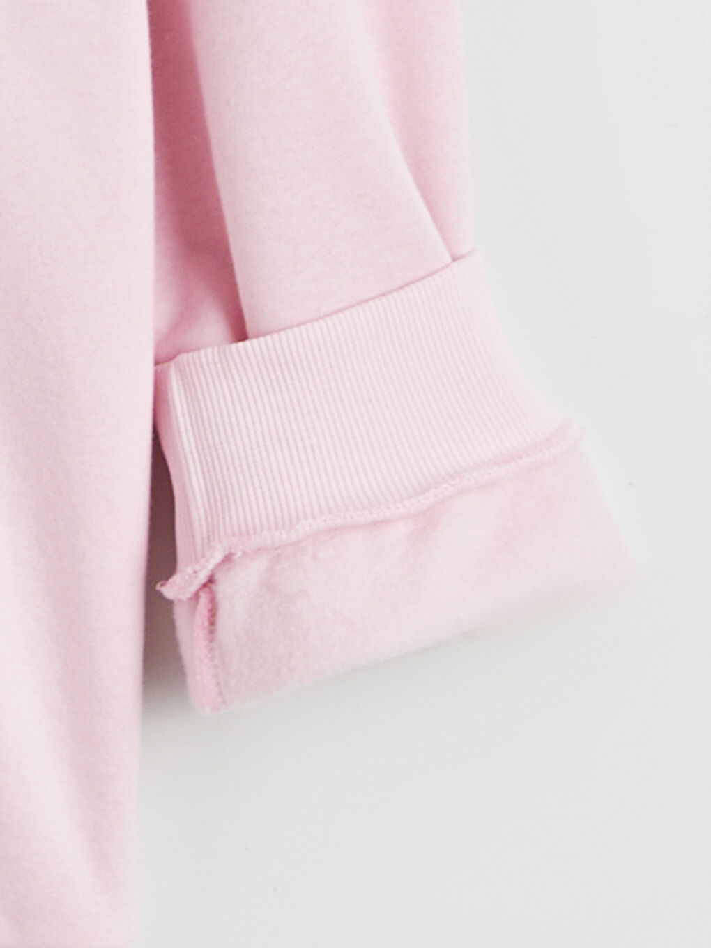 Pembe Minnie Mouse Baskılı Kadın Kalın Sweatshirt-6