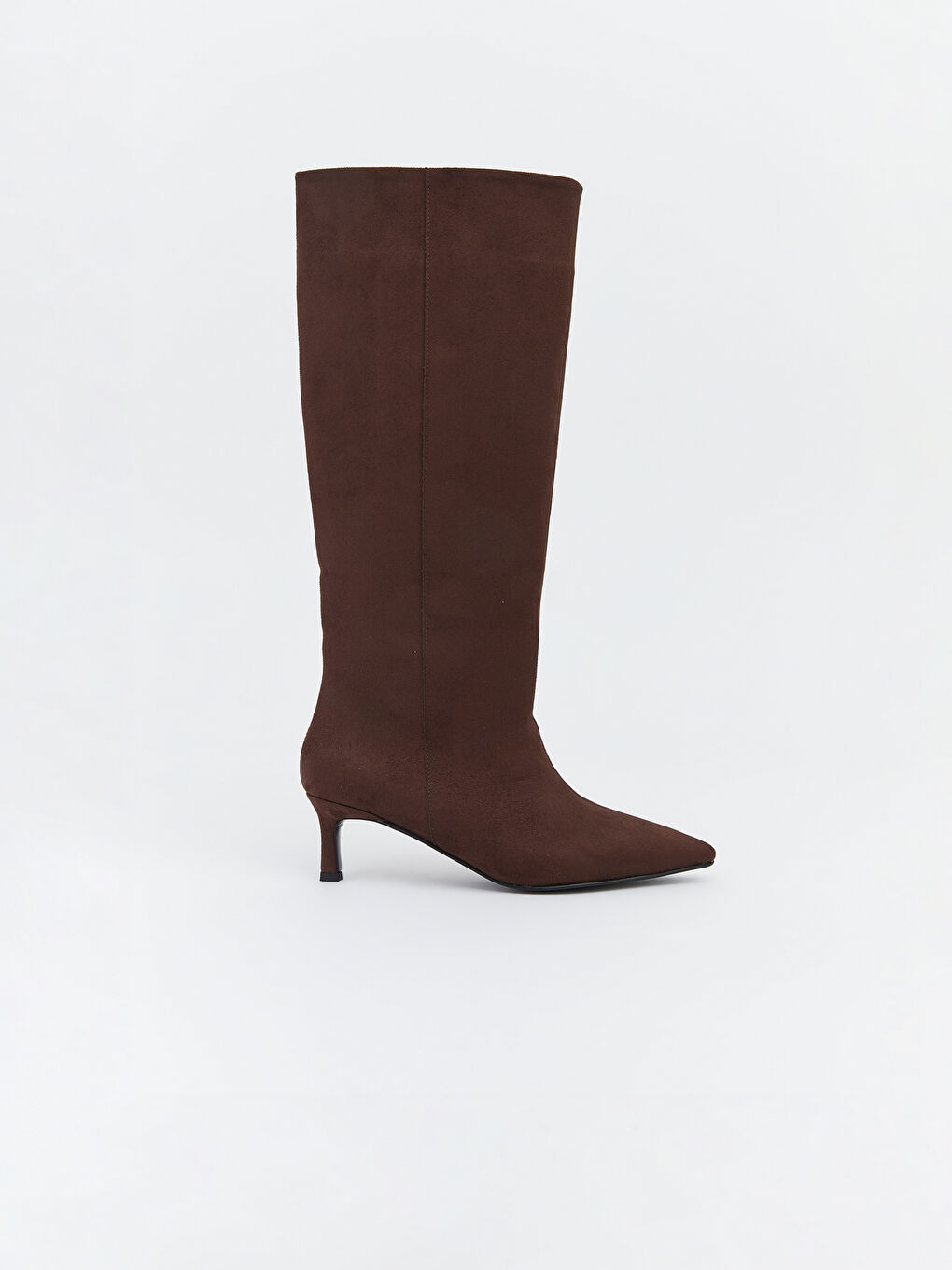 Kahverengi Süet Görünümlü Kadın Çizme-1